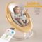 Lullabies Automatic Electric Baby Swing Cradle for Baby with Adjustable Swing Speed, Recline, Remote | Baby Rocker with Mosquito Net, Safety Belt, Music, & Toys | Swing for Baby