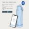 WATERH Insulated Smart Water Bottle – 18 oz Stainless Steel Thermos with Straw, Intake Tracker, TDS Analyzer, & LED Reminder